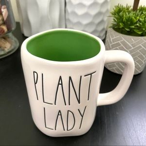 Rae Dunn ‘PLANT LADY’ Mug Green Inside